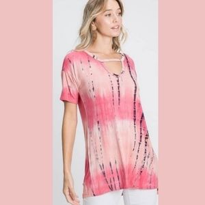 Tie Dye and Snake Print Shirt